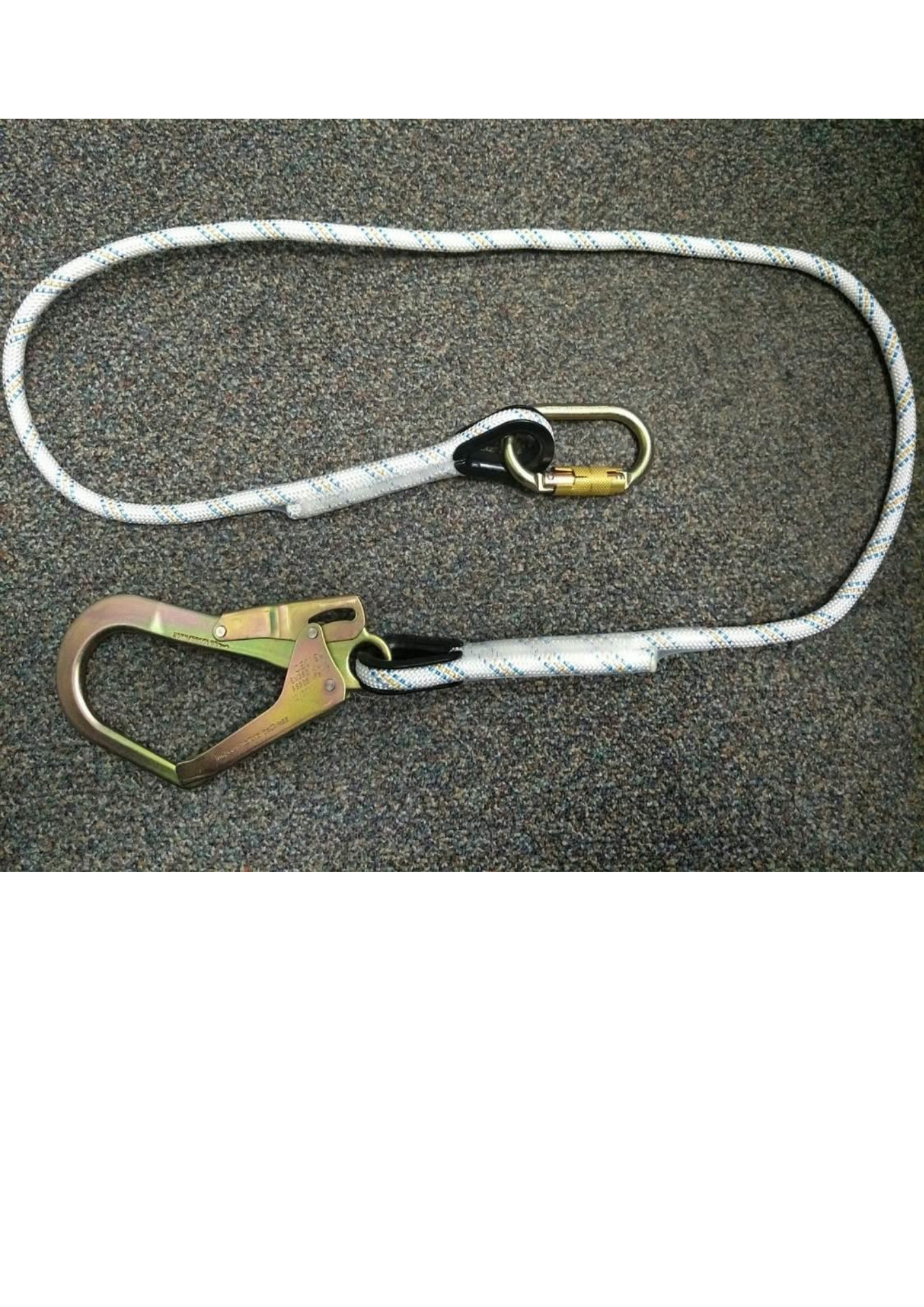 WORKGard CONNECTING LANYARD WITH SCAFFOLD HOOK AND TWIST LOCK